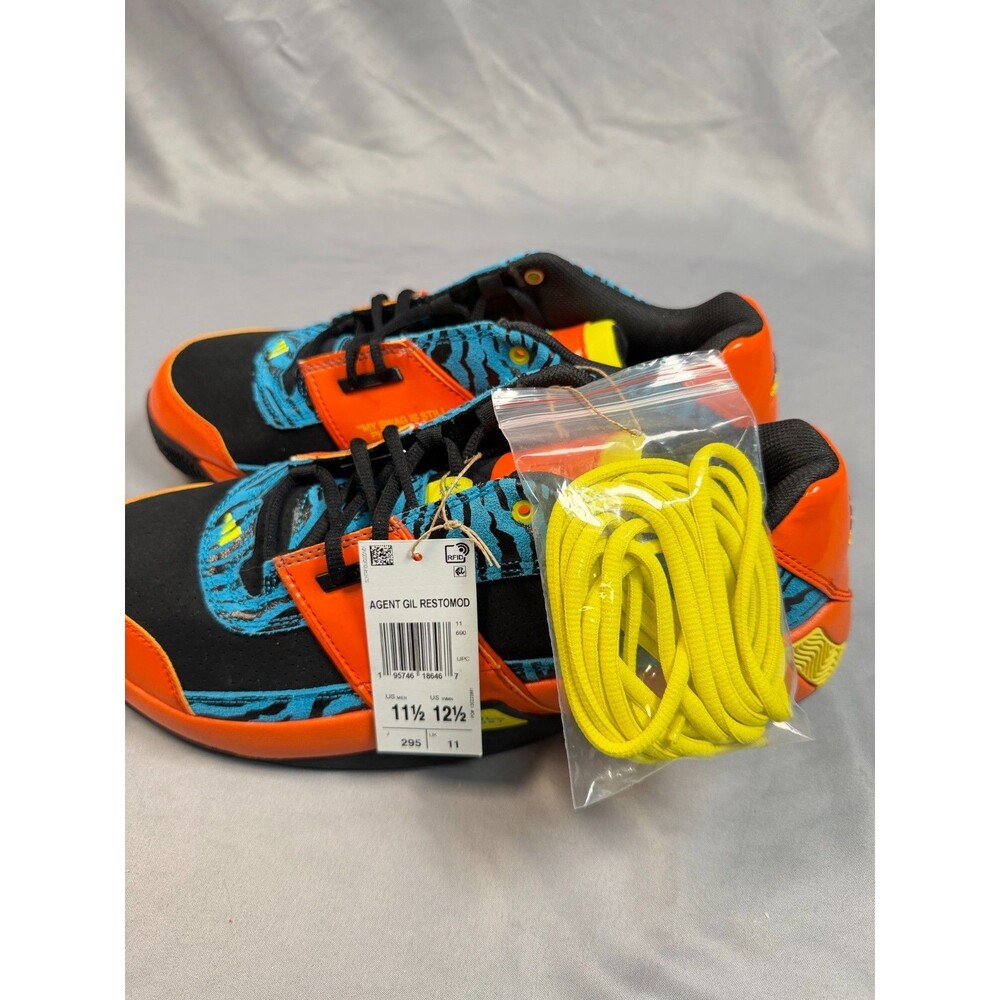 Adidas Agent Gil Restomod SLAM Tiger Orange Blue GY6481 Mens Size 11.5 NWOB New - Picture 4 of 6